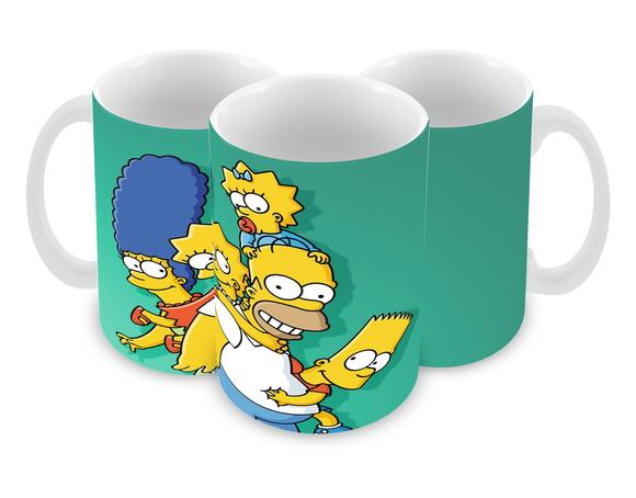 Caneca Polímero os Simpsons Personalizada