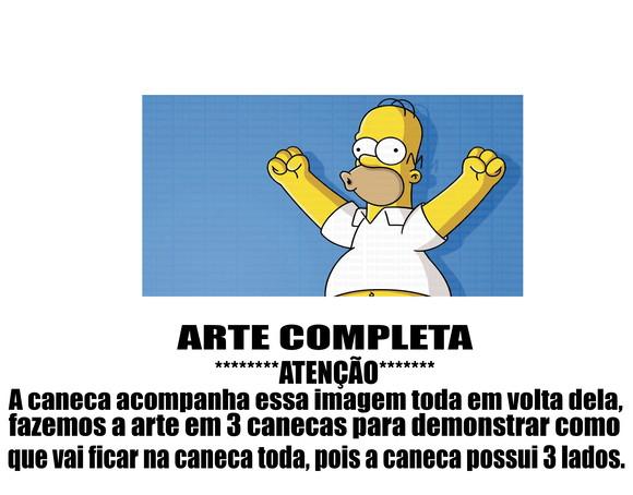 Caneca Polímero os Simpsons Personalizada