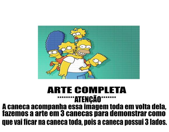 Caneca Polímero os Simpsons Personalizada