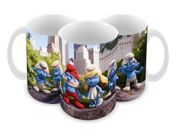Caneca Polímero os Smurfs Personalizada