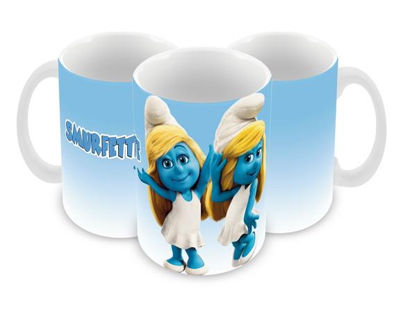 Caneca Polímero os Smurfs Personalizada
