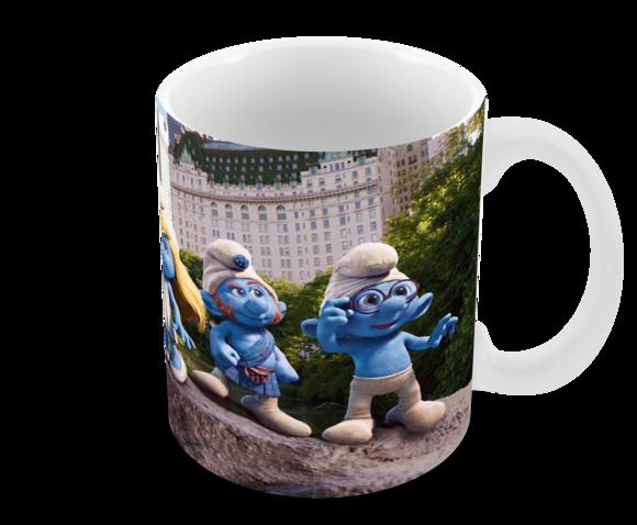 Caneca Polímero os Smurfs Personalizada