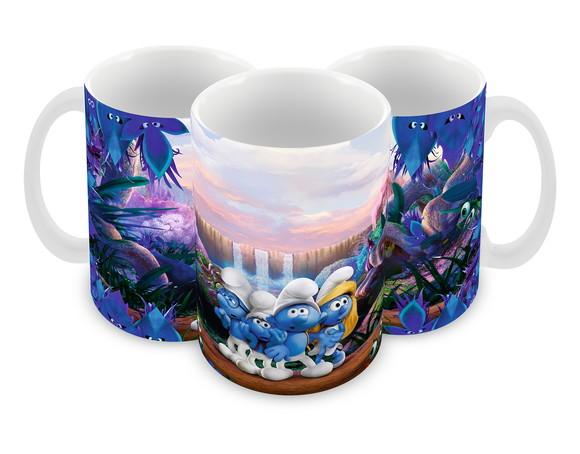 Caneca Polímero os Smurfs Personalizada