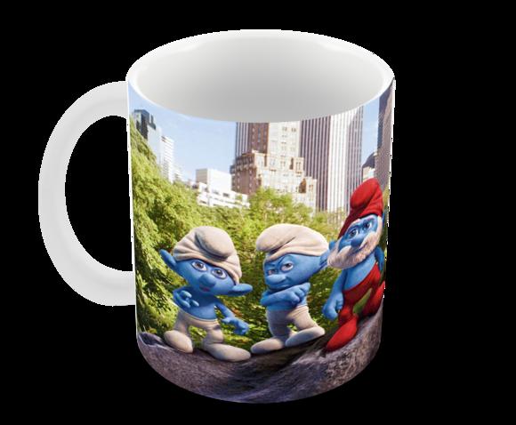 Caneca Polímero os Smurfs Personalizada