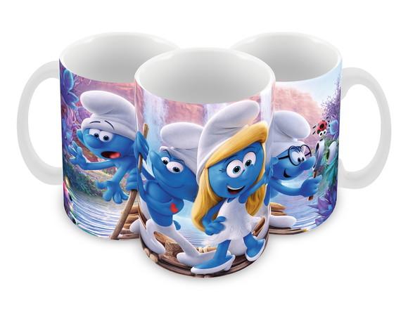 Caneca Polímero os Smurfs Personalizada