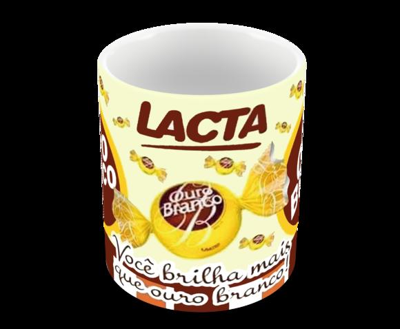 Caneca Polímero Ouro Branco Personalizado