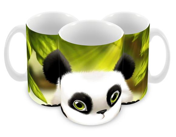 Caneca Polímero Panda Fofo Personalizada