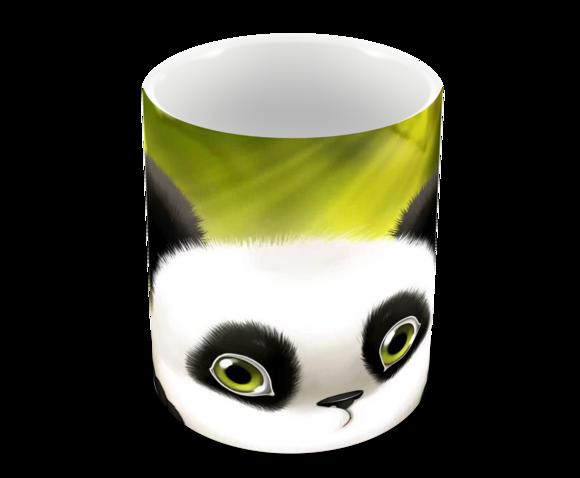 Caneca Polímero Panda Fofo Personalizada