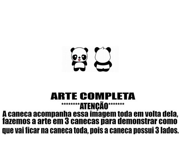 Caneca Polímero Panda Personalizada