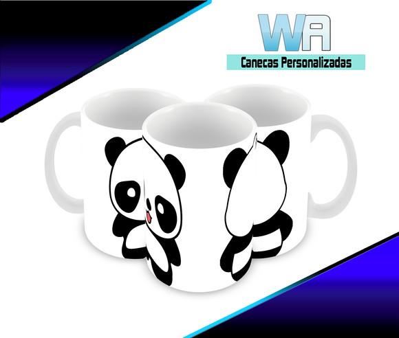 Caneca Polímero Panda Personalizada