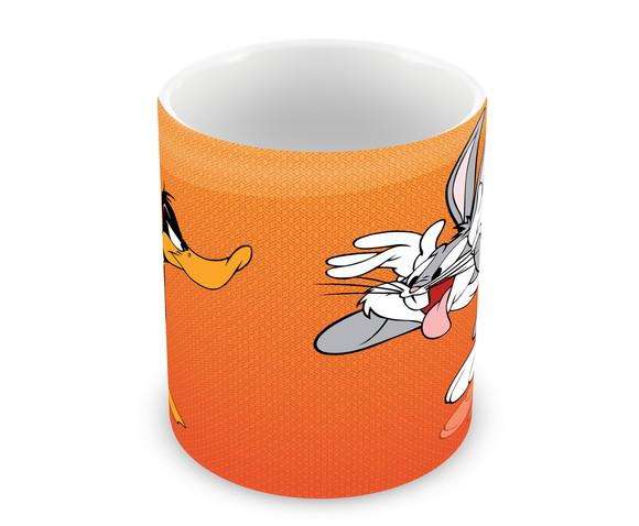 Caneca Polímero Patolino e Pernalonga Personalizada