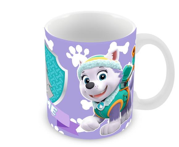 Caneca Polímero Patrulha Canina Everest Nome Personalizada
