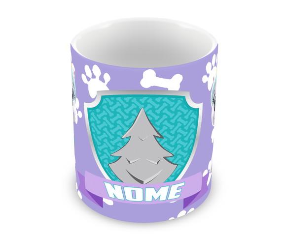 Caneca Polímero Patrulha Canina Everest Nome Personalizada