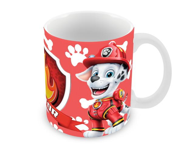 Caneca Polímero Patrulha Canina Marshall Nome Personalizada