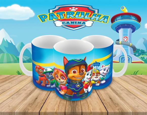 Caneca Polímero Patrulha Canina Personalizada