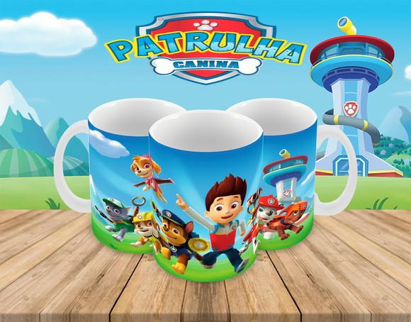 Caneca Polímero Patrulha Canina Personalizada