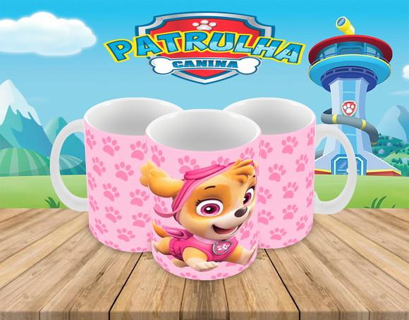 Caneca Polímero Patrulha Canina Personalizada