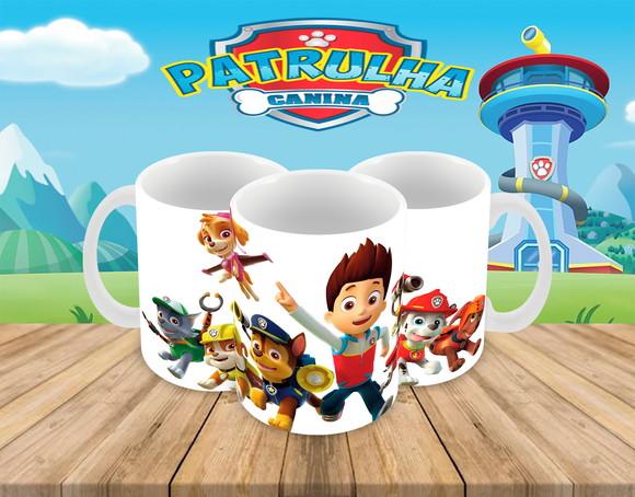 Caneca Polímero Patrulha Canina Personalizada