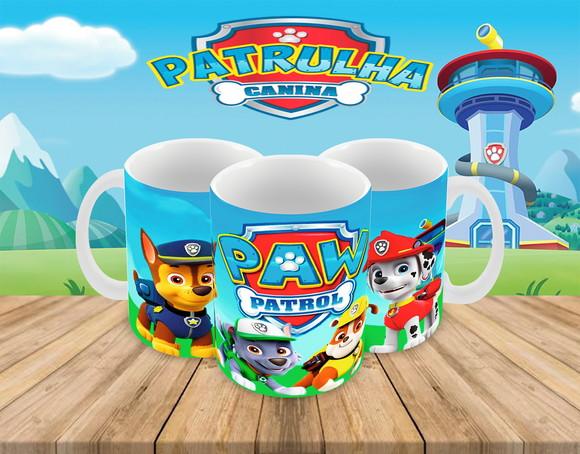 Caneca Polímero Patrulha Canina Personalizada