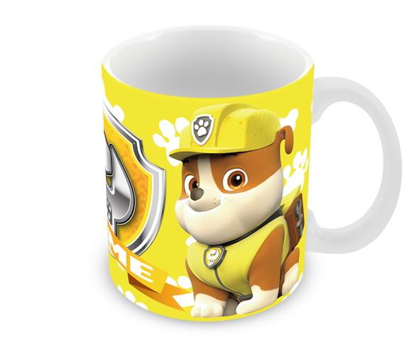 Caneca Polímero Patrulha Canina Rubble Nome Personalizada