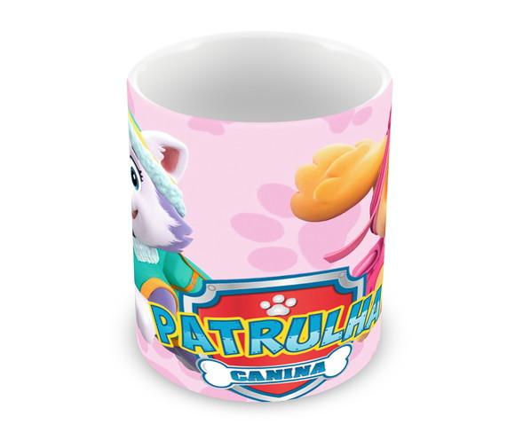 Caneca Polímero Patrulha Canina Skye e Everest Personalizada