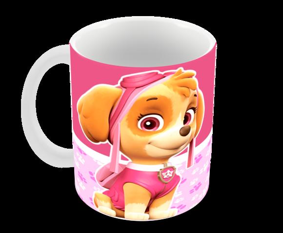 Caneca Polímero Patrulha Canina Skye Personalizada