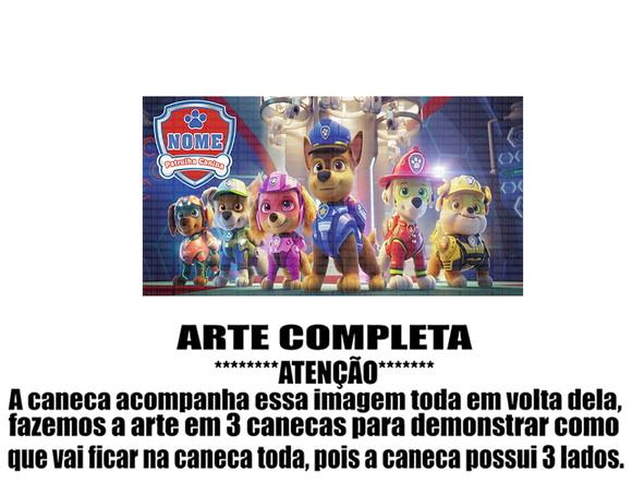 Caneca Polímero Patrulha Canina Super Filhotes Personalizada