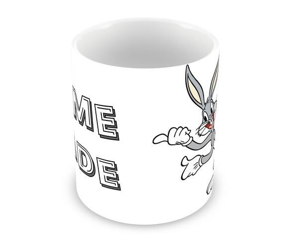 Caneca Polímero Pernalonga Nome e Idade Personalizada