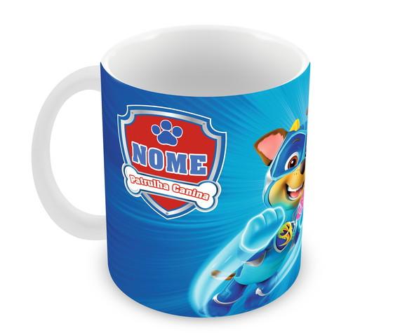 Caneca Polímero Patrulha Canina Super Filhotes Personalizada