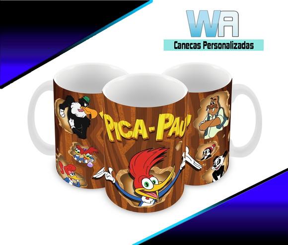 Caneca Polímero Pica Pau Personalizada