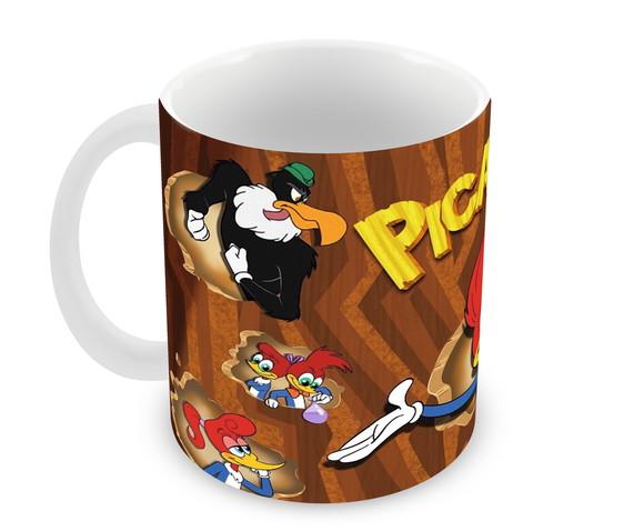 Caneca Polímero Pica Pau Personalizada