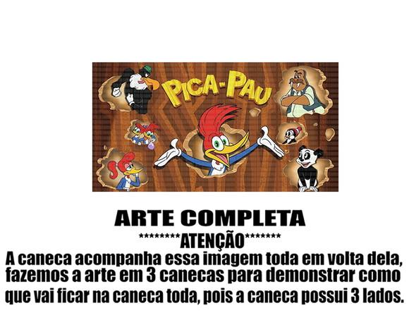 Caneca Polímero Pica Pau Personalizada