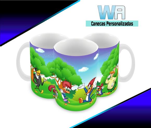 Caneca Polímero Pica Pau Personalizada