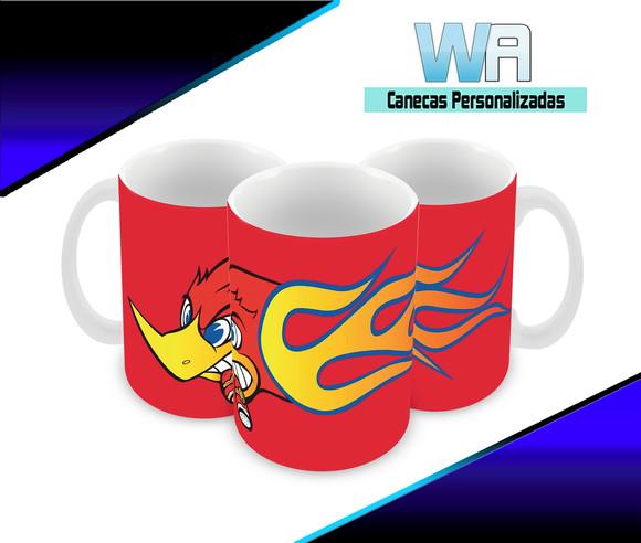 Caneca Polímero Pica Pau Personalizada