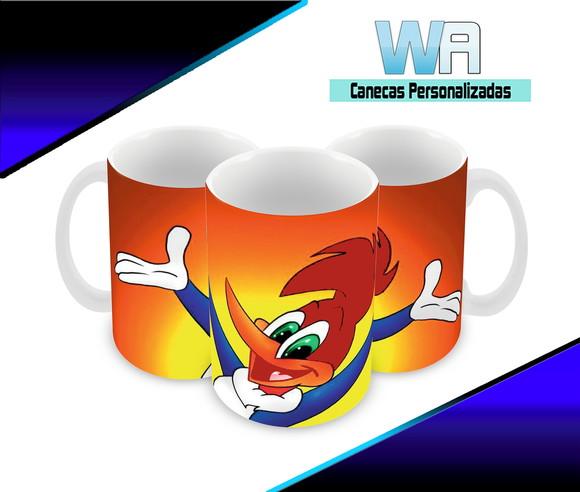Caneca Polímero Pica Pau Personalizada