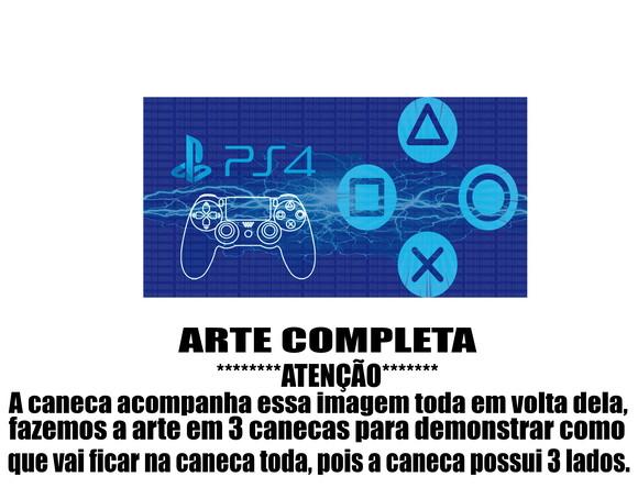 Caneca Polímero Playstation 4 Personalizada
