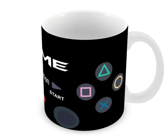 Caneca Polímero Playstation Nome Personalizada