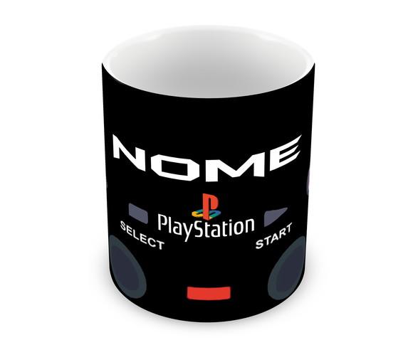 Caneca Polímero Playstation Nome Personalizada
