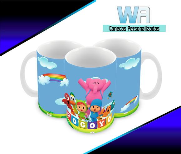 Caneca Polímero Pocoyo Personalizada