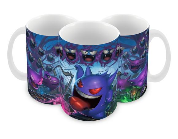 Caneca Polímero Pokémon Gengar Personalizada
