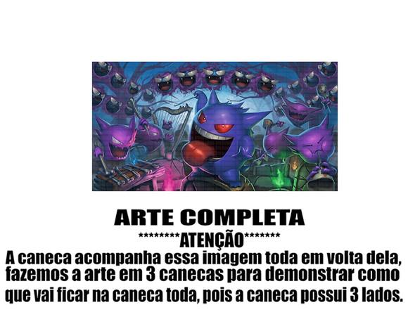 Caneca Polímero Pokémon Gengar Personalizada