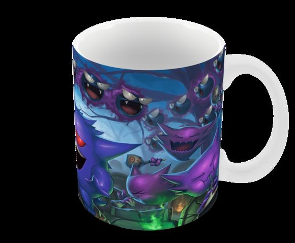 Caneca Polímero Pokémon Gengar Personalizada