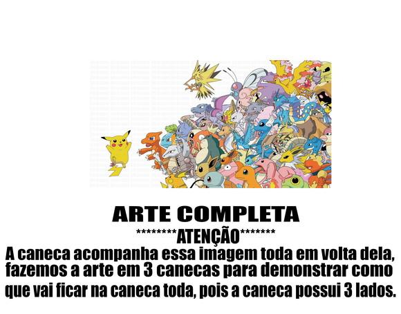 Caneca Polímero Pokémon Personalizada