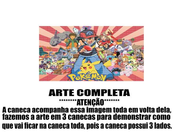 Caneca Polímero Pokémon Personalizada