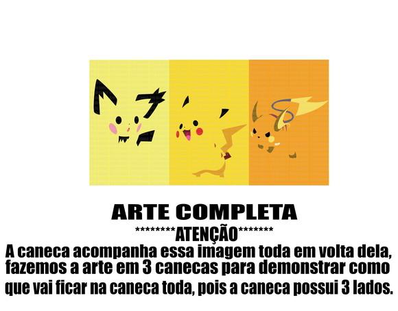 Caneca Polímero Pokémon Pikachu Personalizada