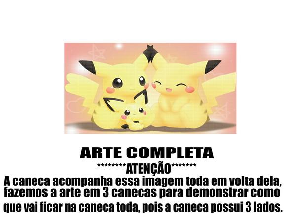 Caneca Polímero Pokémon Pikachu Personalizada