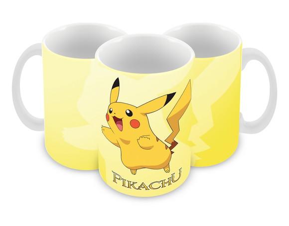 Caneca Polímero Pokémon Pikachu Personalizada