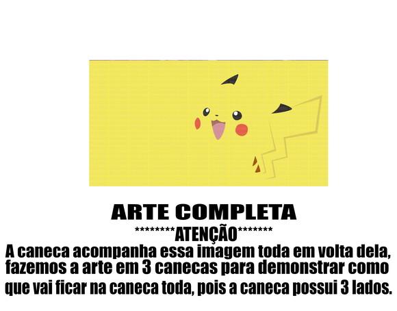 Caneca Polímero Pokémon Pikachu Personalizada