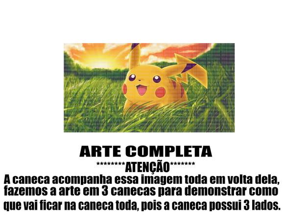 Caneca Polímero Pokémon Pikachu Personalizada