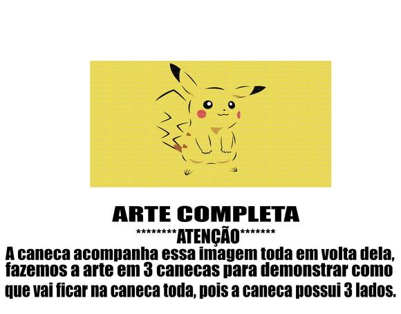 Caneca Polímero Pokémon Pikachu Personalizada